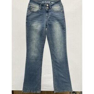 WallFlower Luscious Curvy Bootcut Jeans Women's 5 Regular Medium Wash Stretch